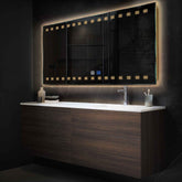 Espejo LED Rectangular | Botones táctiles | Función antivaho | Luz blanca cálida - Reyze Seria Minimal Model 6